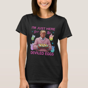 Camiseta Só estou aqui para os ovos devotos Engraçados, Eng