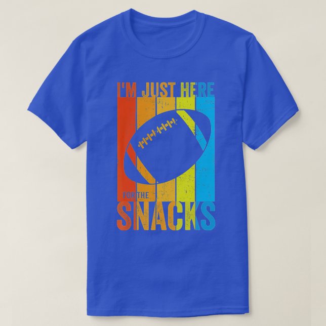 Camiseta Só estou aqui para os salgadinhos. (Frente do Design)
