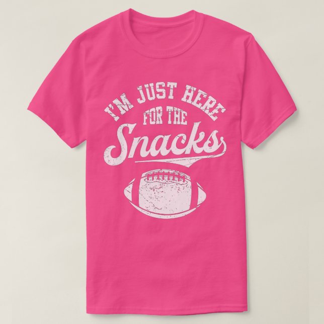 Camiseta Só estou aqui para os salgadinhos. (Frente do Design)