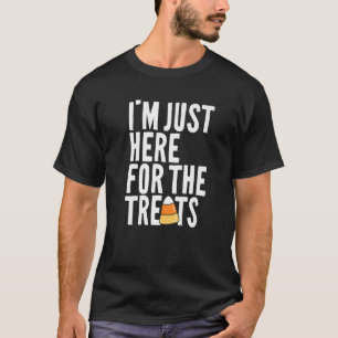 Camiseta Só estou aqui para os tratamentos, crianças engraç