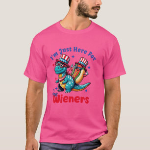 Camiseta Só estou aqui para os vadios 4 de julho, Engraçado