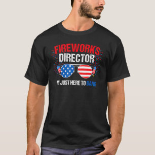 Camiseta Só estou aqui para pegar o diretor 4 de fogos de a