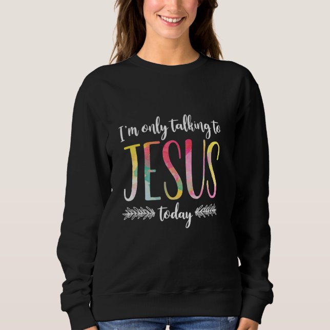 Camiseta Só Estou Falando Com Jesus Christian (Frente)