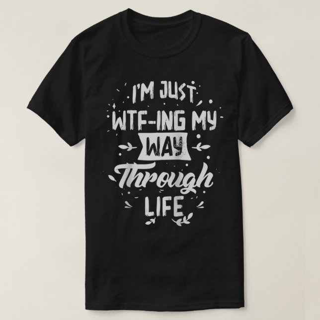 Camiseta Só estou me divertindo com a vida. (Frente do Design)
