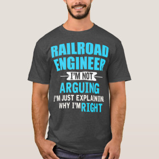 Camiseta Só explicando porque estou certo, ferrovia Engraça