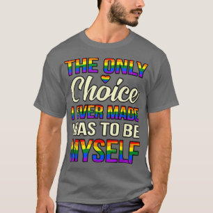 Camiseta Só fiz a escolha LGBTQ do Orgulho Lésbico mês de s
