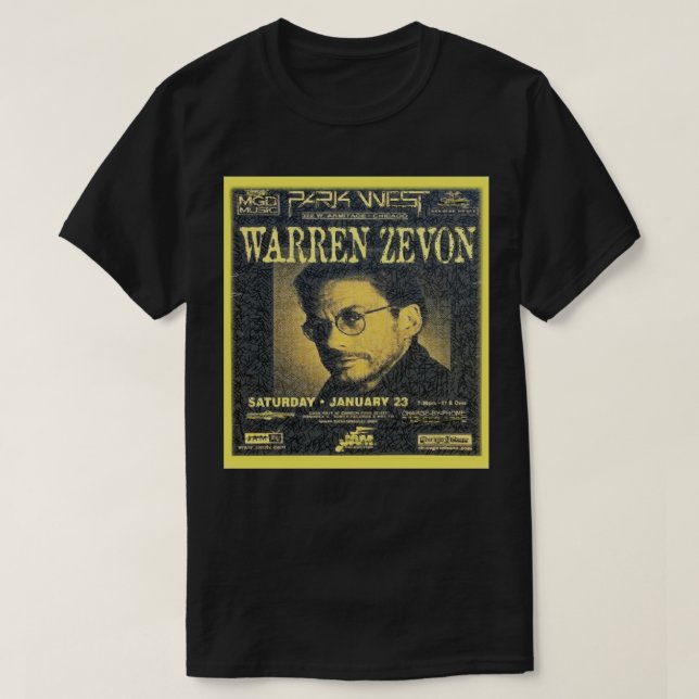 Camiseta So Funny Warren Art Zevon Classic Fans (Frente do Design)