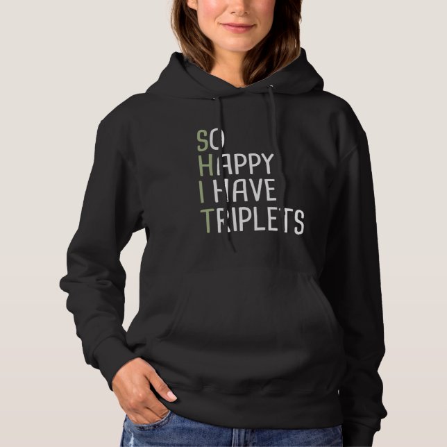 Camiseta So Happy I Have Triplets (Frente)