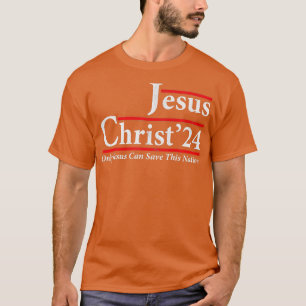 Camiseta Só Jesus Pode Salvar Esta Nação Jesus Cristo 2024