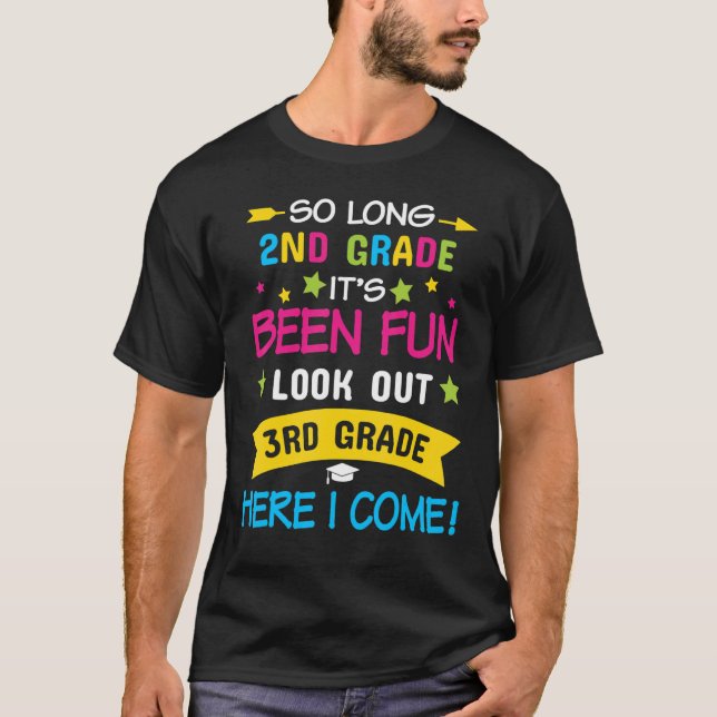 Camiseta So Long 2nd Grade Look Out 3rd Here I Come Last Da (Frente)