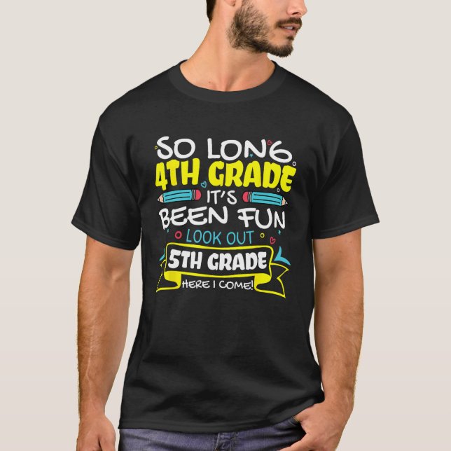 Camiseta So Long 4th Grade 5th Grade Here I Come School Gra (Frente)