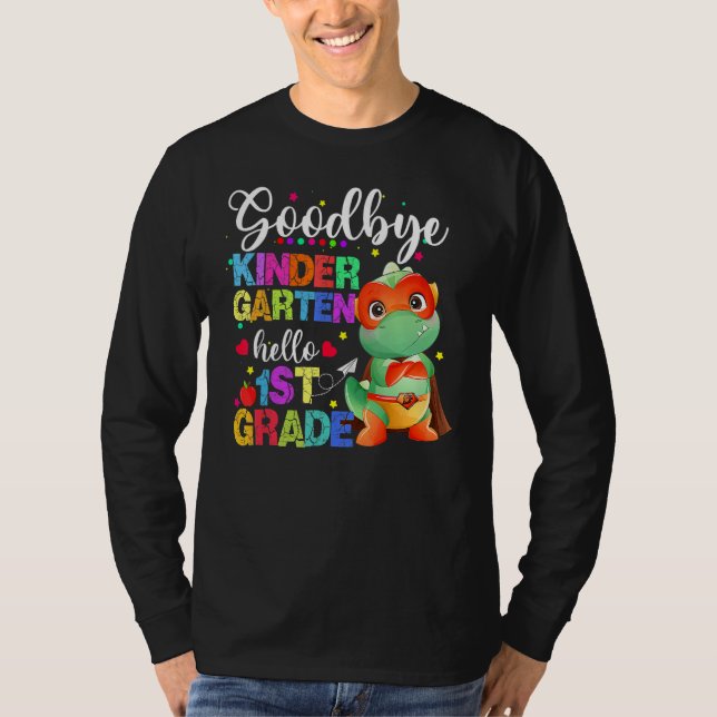 Camiseta SO LONG KINDERGARTEN HELLO 1st GRADE Teacher Stude (Frente)
