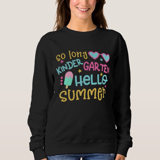 Camiseta So Long Kindergarten Hello Summer Happy Last Day O (Frente)