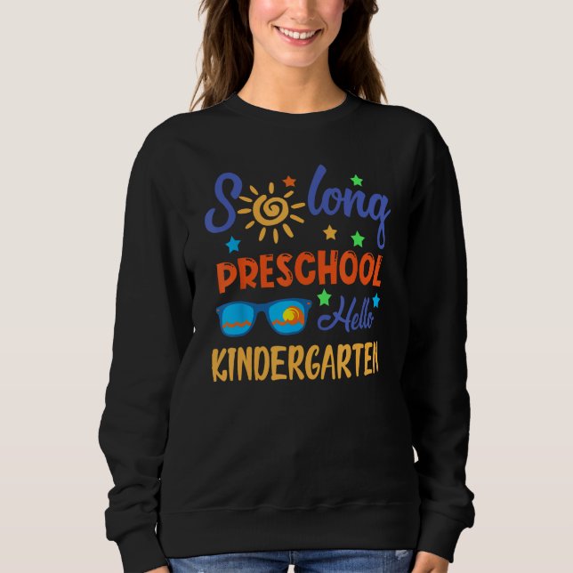 Camiseta So Long Preschool HELLO Kindergarten Teacher Stude (Frente)