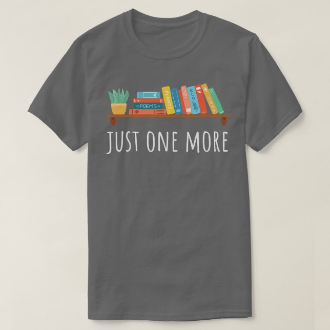 Camiseta Só mais um amante de Livros e Plantas (Frente do Design)