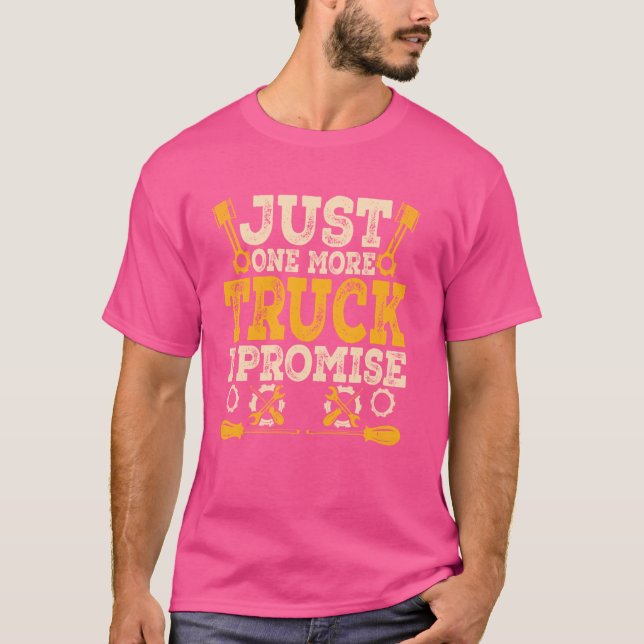 Camiseta Só mais um caminhão eu prometo Mecânico (Frente)