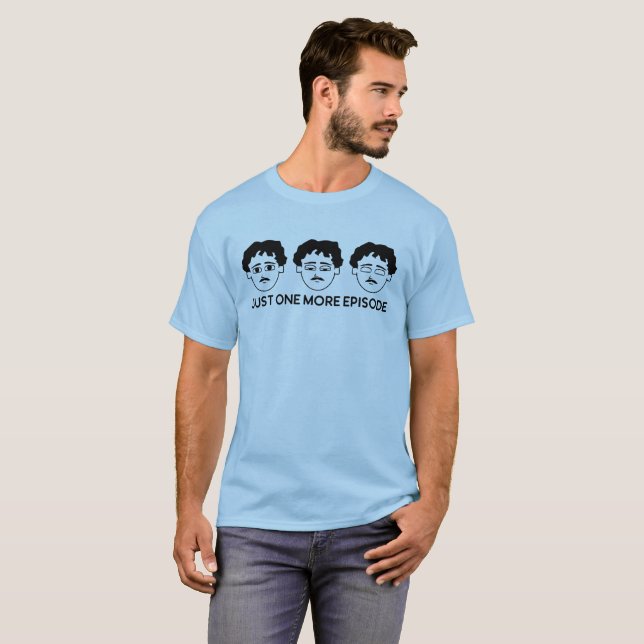 Camiseta Só mais um episódio dos anos 80, Mustache Man Bing (Frente Completa)