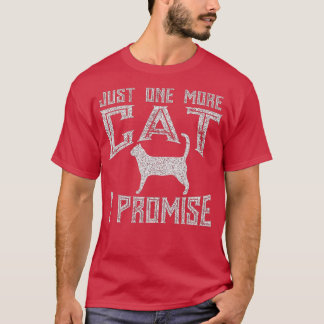 Camiseta Só Mais Um Gato Que Prometo Gatinho