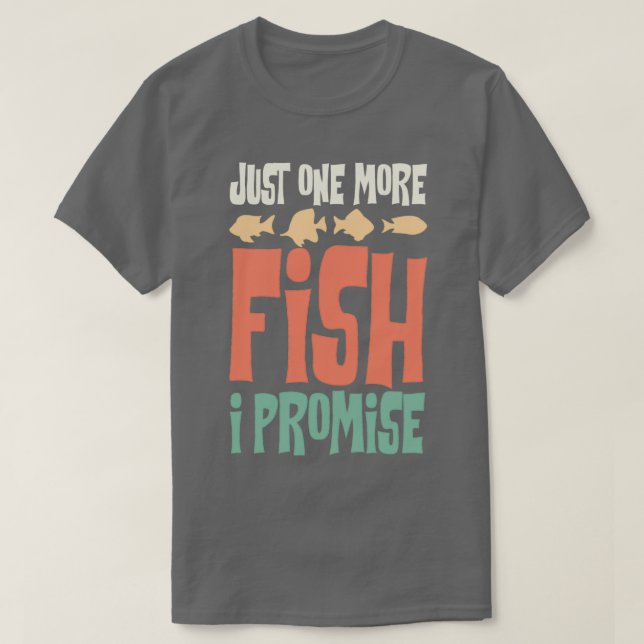 Camiseta Só Mais Um Peixe Que Prometo Conservar Aquário (Frente do Design)