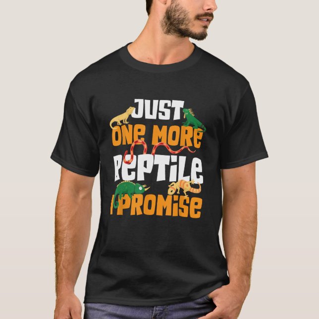 Camiseta Só Mais Um Réptil Que Prometo A Lizard Gecko (Frente)