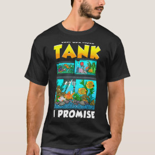 Camiseta Só Mais Um Tanque De Peixe Eu Prometo Aquarista Aq