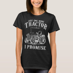 Camiseta Só Mais Um Trator Que Prometo Fazenda De Vintage E