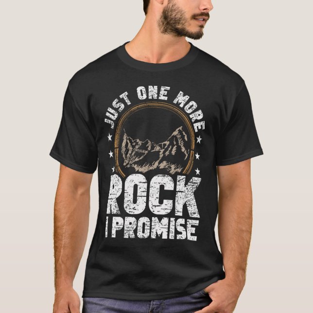 Camiseta Só Mais Uma Pedra Eu Prometo Coletor de Geodos  (Frente)