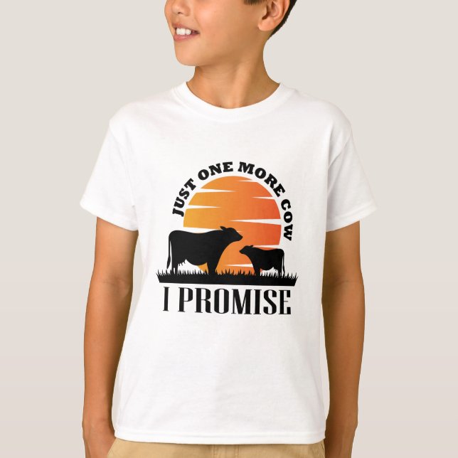 Camiseta Só Mais Uma Vaca Que Prometo Dar Presente Para As  (Frente)