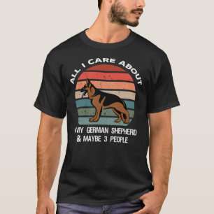 Camiseta Só me importo com meu German shepherd talvez 