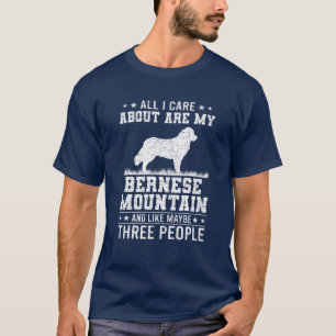 Camiseta Só Me Preocupo Com Minha Montanha Bernesa Como 3 