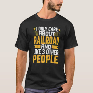 Camiseta Só Me Preocupo Com O Comboio Ferroviário E Com Out