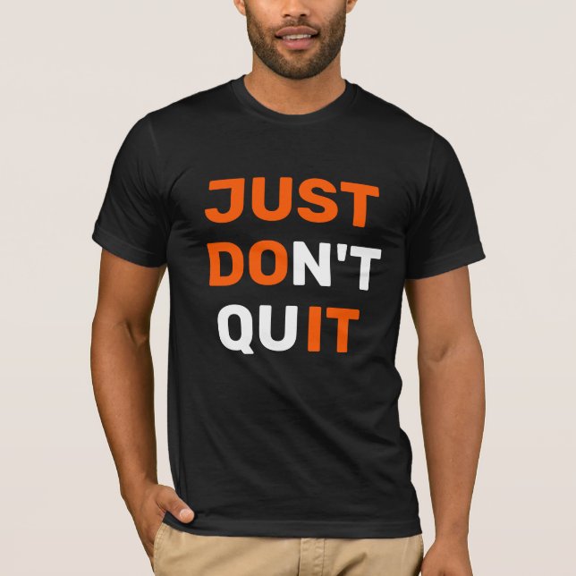 CAMISETA SÓ NÃO PARE. (Frente)