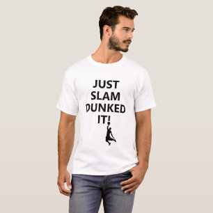 Camiseta Só o Slam Dunked Frase e texto de basquetebol