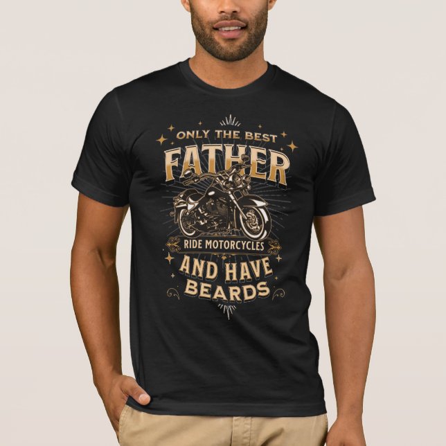Camiseta Só Os Melhores Pais Dirigem Motocicletas, Têm Bebi (Frente)
