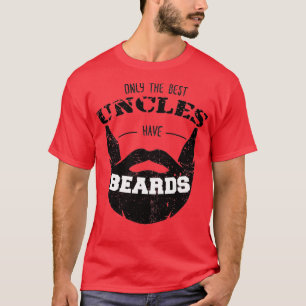 Camiseta Só os melhores tios têm barba doce engraçada