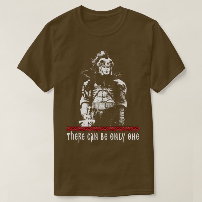 Camiseta só pode haver um (Frente do Design)