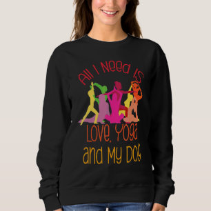 Camiseta Só Preciso De Amor E Ioga E Um Ioga Cachorro