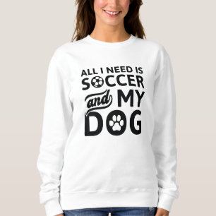 Camiseta Só Preciso De Futebol E Meu Cachorro