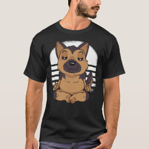Camiseta Só Preciso De Ioga E Um Cachorro Alemão Shepard 