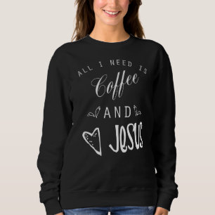 Camiseta Só Preciso De Jesus E Café Religioso Cristão.