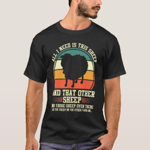 Camiseta Só Preciso De Ovinos E Exploradores De Ovinos.