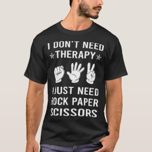 Camiseta Só Preciso De Tesoura De Papel Rock