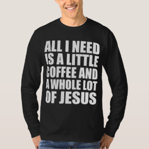 Camiseta Só Preciso De Um Café E Um Monte De J