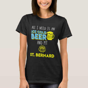 Camiseta Só Preciso De Uma Cerveja Fria De Gelo, Minha Rua