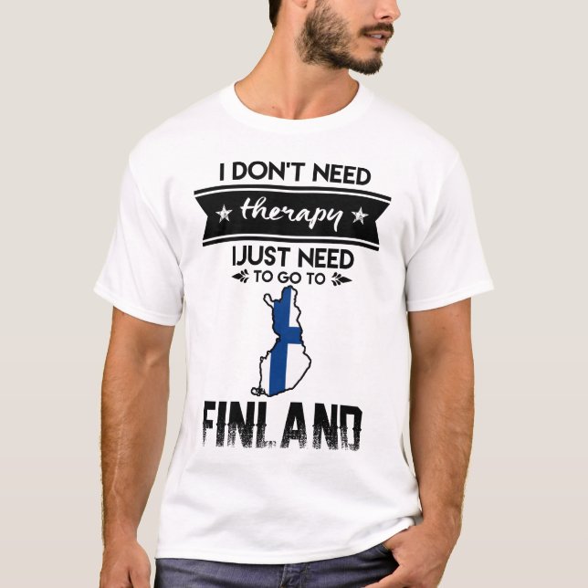 Camiseta só preciso ir para a finlândia (Frente)