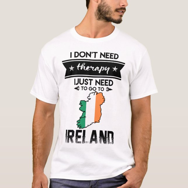 Camiseta só preciso ir para a irlanda (Frente)