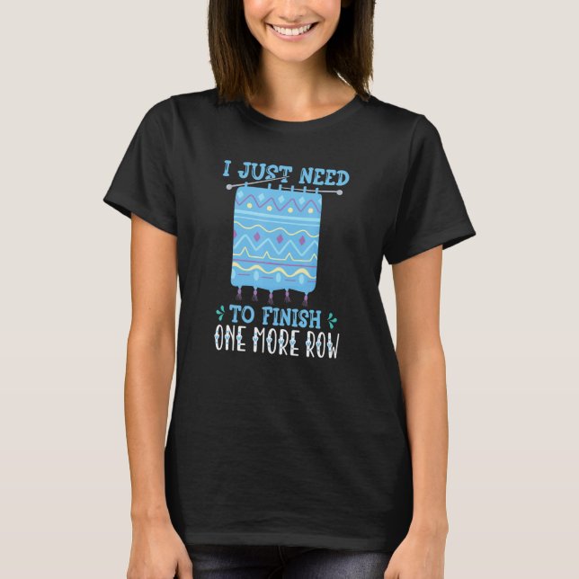 Camiseta Só Preciso Terminar Mais Um Crochet De Filas (Frente)