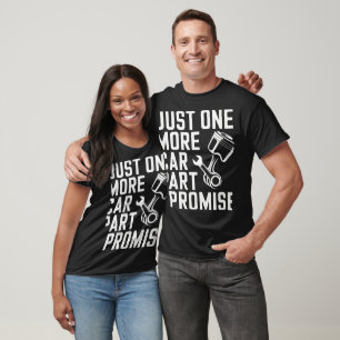 Camiseta só prometo mais uma peça de carro