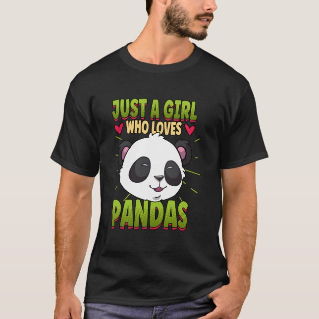 Camiseta Só Quem Ama Pandas Panda (Frente)
