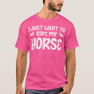 Camiseta Só Quero Andar De Cavalo